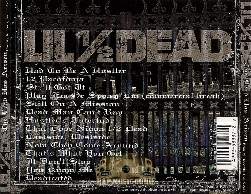 Lil 1/2 Dead - The Dead Has Arisen: CD | Rap Music Guide